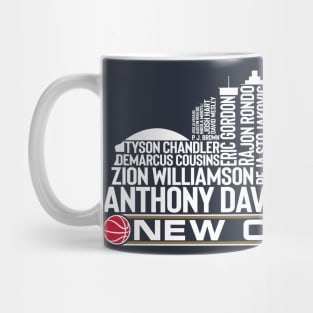 New Orleans Basketball Team All Time Legends, New Orleans City Skyline Mug